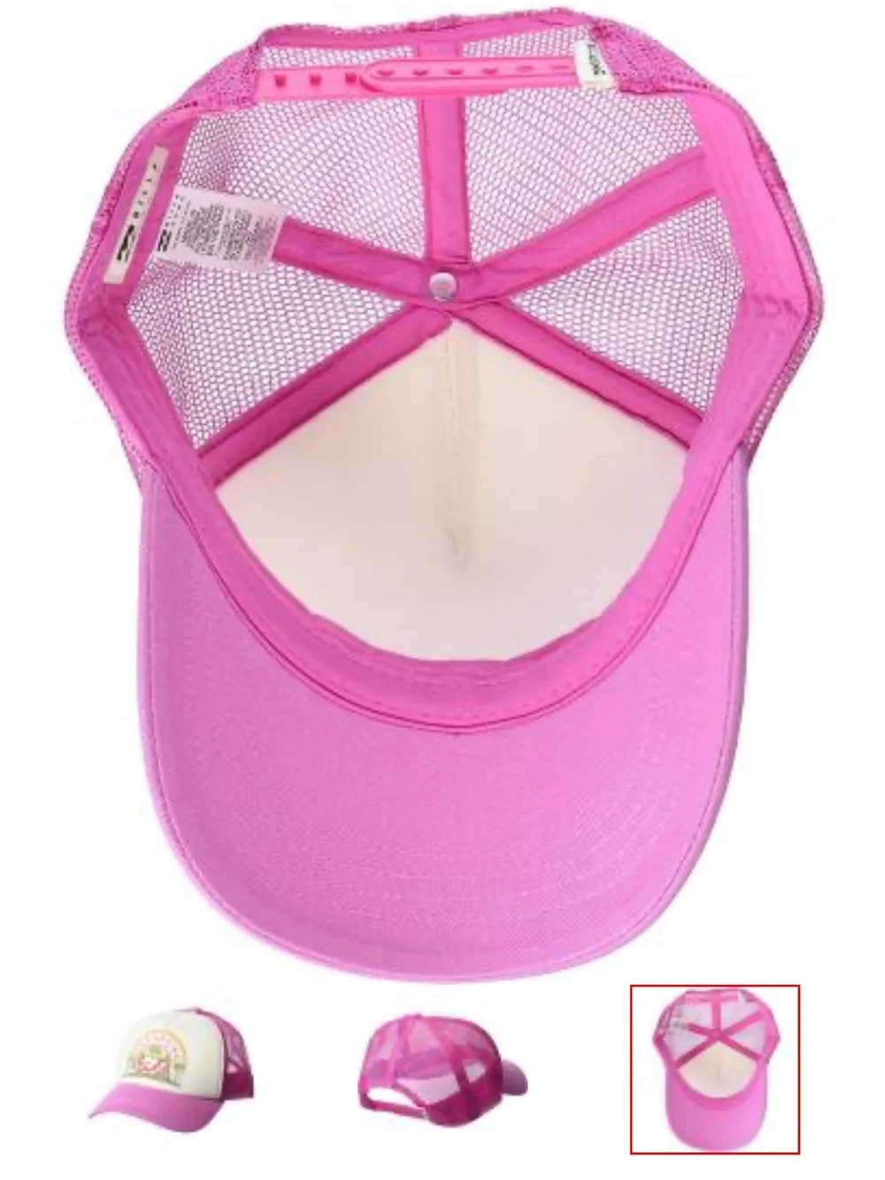 Billabong Girls' Pitstop Jr Trucker Hat. Color: PARADISE PINK.